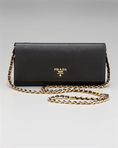 prada wallet with chain price|prada wallet black woman.